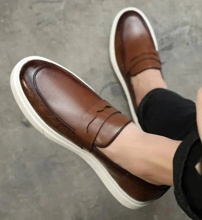 Vento - Loafers i konstläder med andningsaktiv brittisk design